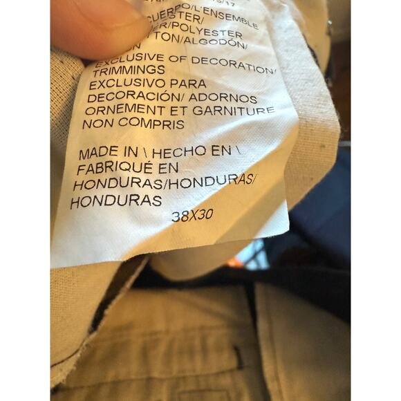 Men's Dickies 874 Original Fit Dark Navy Blue Safety Stripe Pants 38x30 - Picture 5 of 6